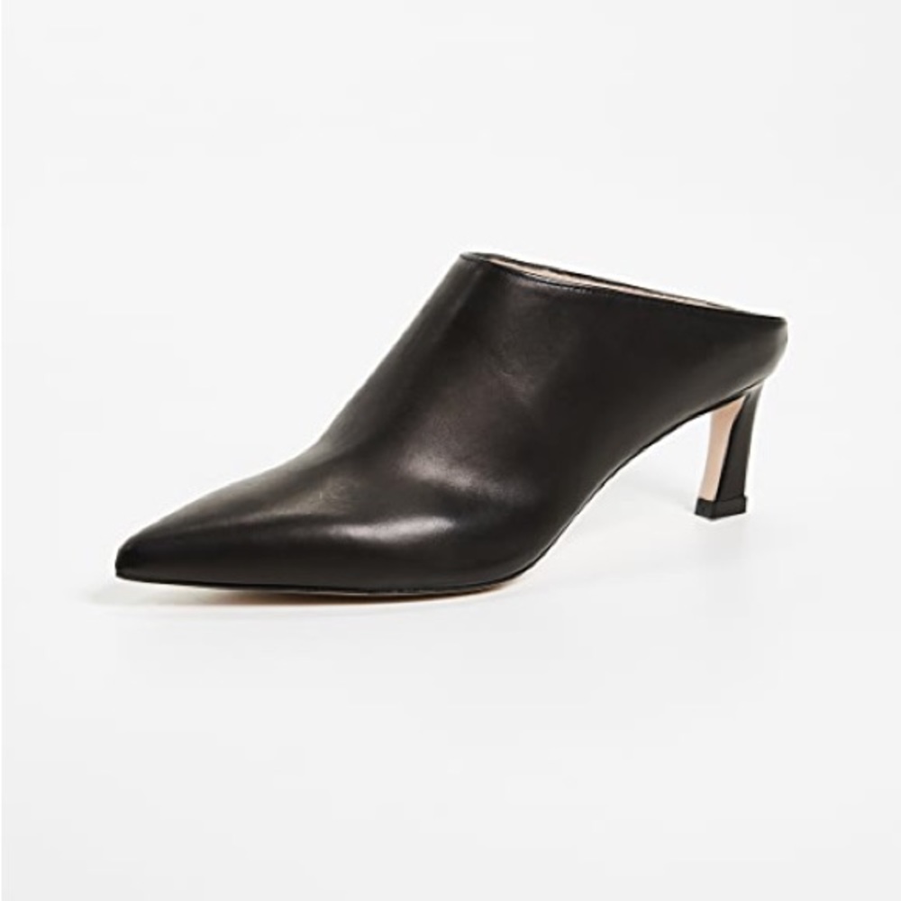 Stuart Weitzman Mira leather mules